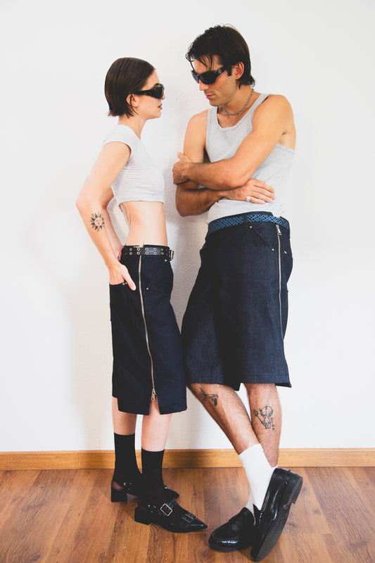 CONTROVERSIA BERMUDA UNISEX - Denim